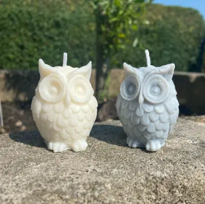 Owl Cracker Decorative Candle | Pack of 1 | Long-Lasting scented Festival Candles (6 Hours Burn)